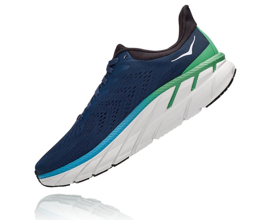 Hoka One One Hardloopschoenen Heren - Clifton 7 - Donkerblauw - TF2987315